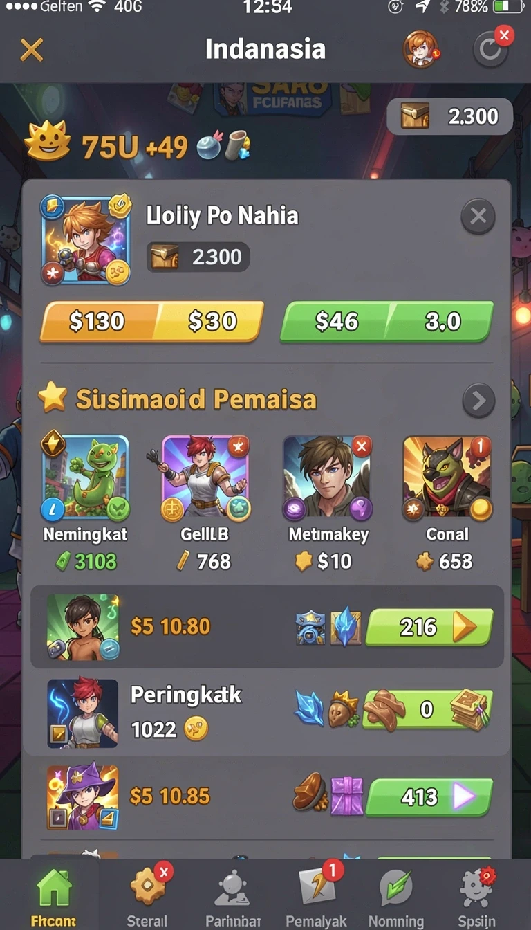 Cuplikan layar menu unduhan salju88 untuk perangkat Android